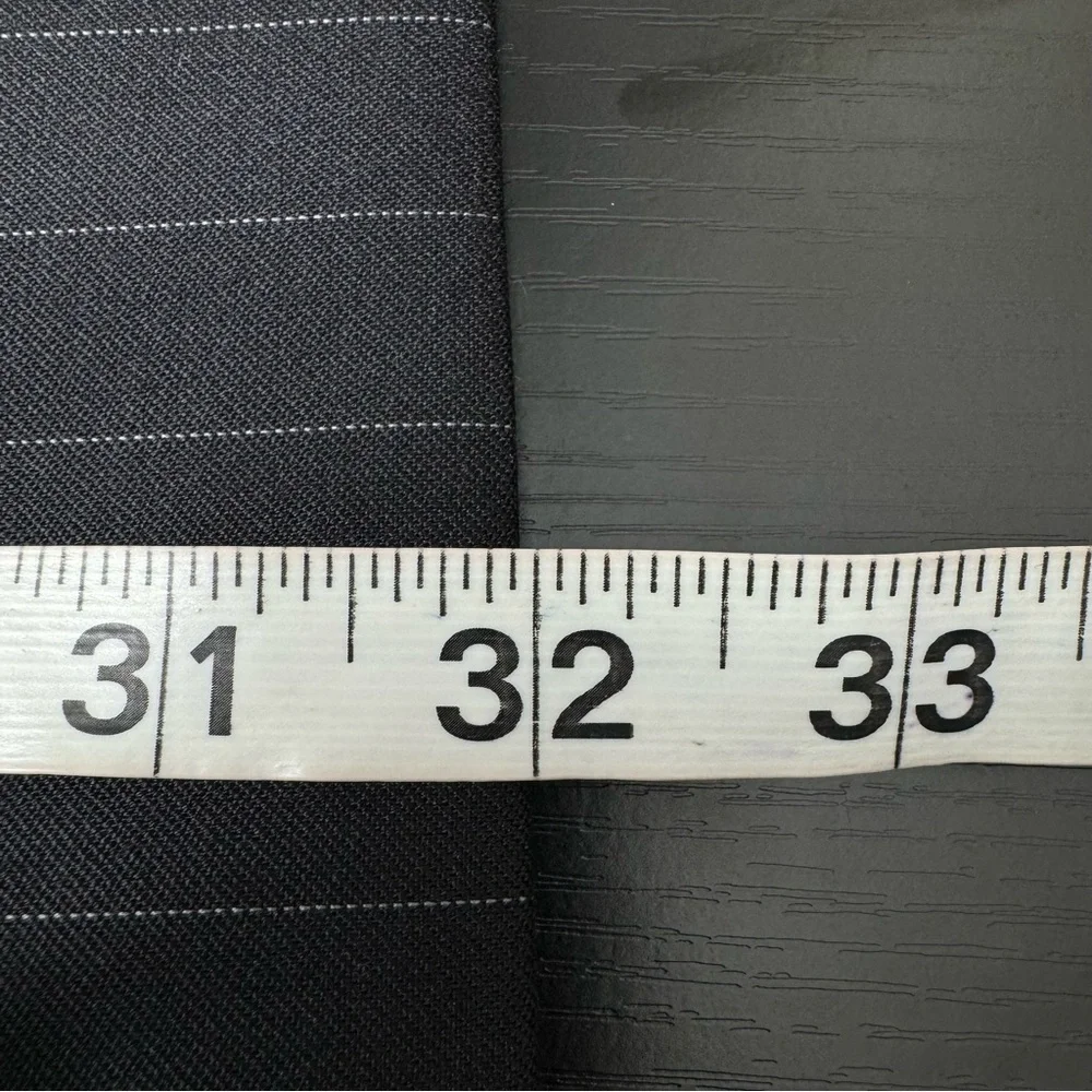 Chaps 3 Button Black Blazer 100% Wool Size 42R‎